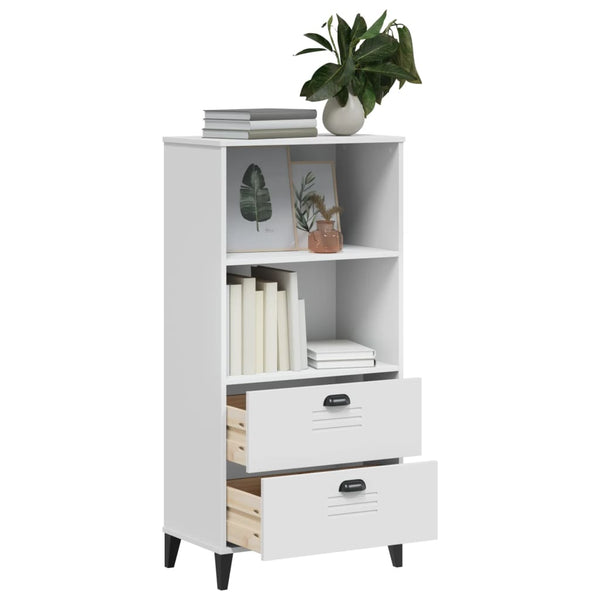 Bücherschrank VIKEN Weiß 60x35x123 cm