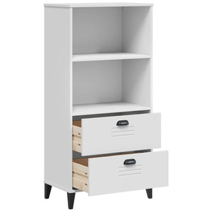 Bücherschrank VIKEN Weiß 60x35x123 cm