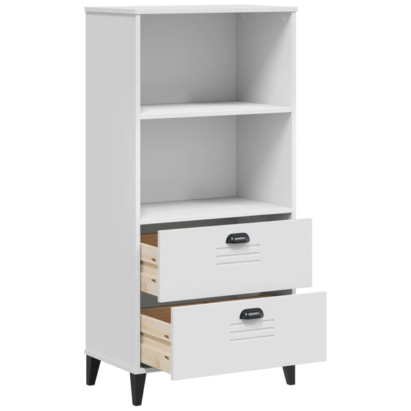 Bücherschrank VIKEN Weiß 60x35x123 cm