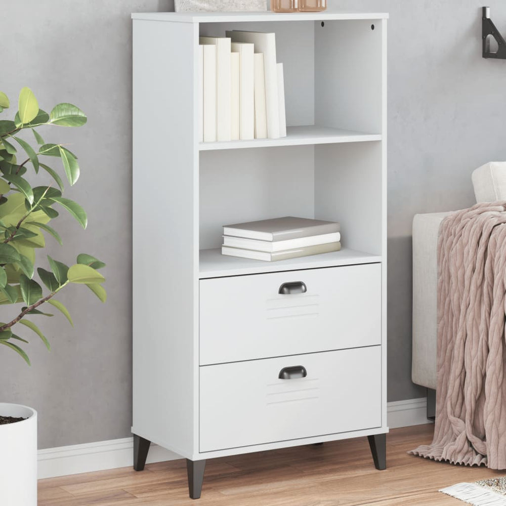 Bücherschrank VIKEN Weiß 60x35x123 cm