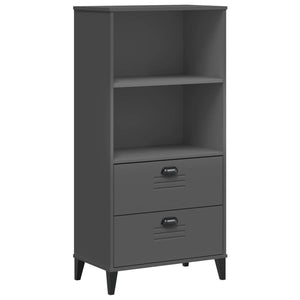 Bücherschrank Anthrazit 60x35x123 cm