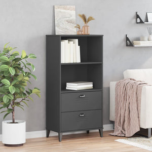Bücherschrank Anthrazit 60x35x123 cm