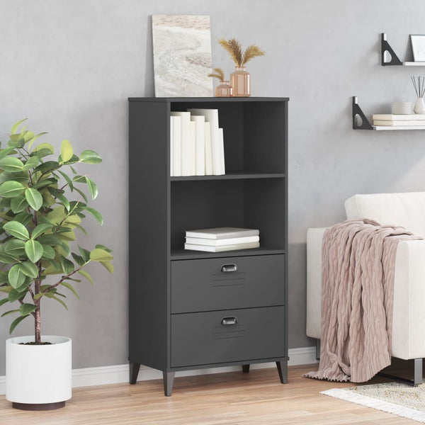Bücherschrank Anthrazit 60x35x123 cm
