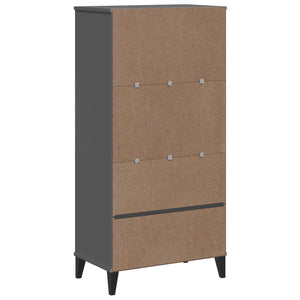 Bücherschrank Anthrazit 60x35x123 cm
