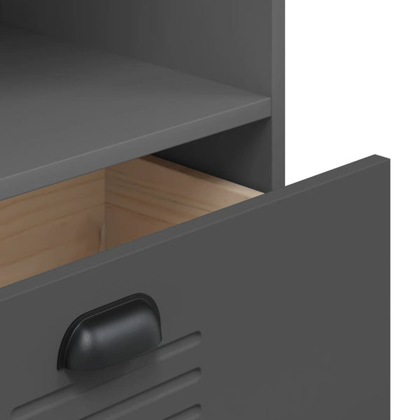 Bücherschrank Anthrazit 60x35x123 cm