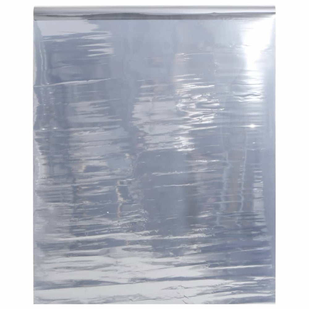 vidaXL Film de protection solaire statique réfléchissant argenté 45x2000 cm PVC