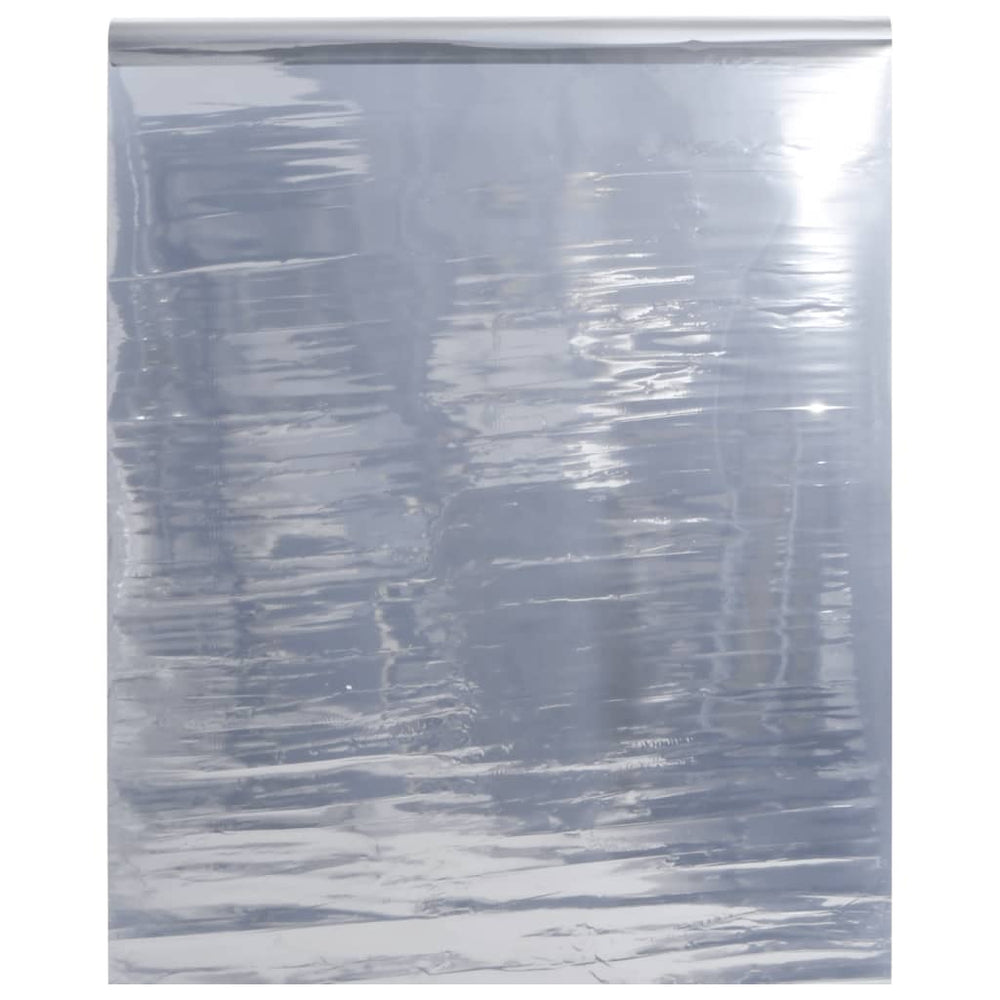 vidaXL Film de protection solaire statique réfléchissant argenté 90x500 cm PVC