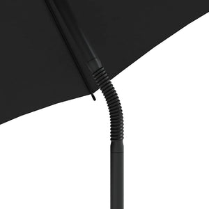 vidaXL Canapé de jardin 2 places avec parasol et tabouret Gris clair Résine tressée