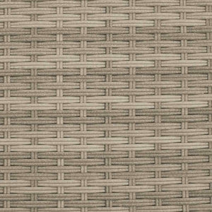 vidaXL Canapé de jardin 2 places avec parasol et tabouret Gris clair Résine tressée