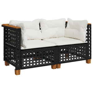 Garten Ecksofas mit Kissen, 2er Set