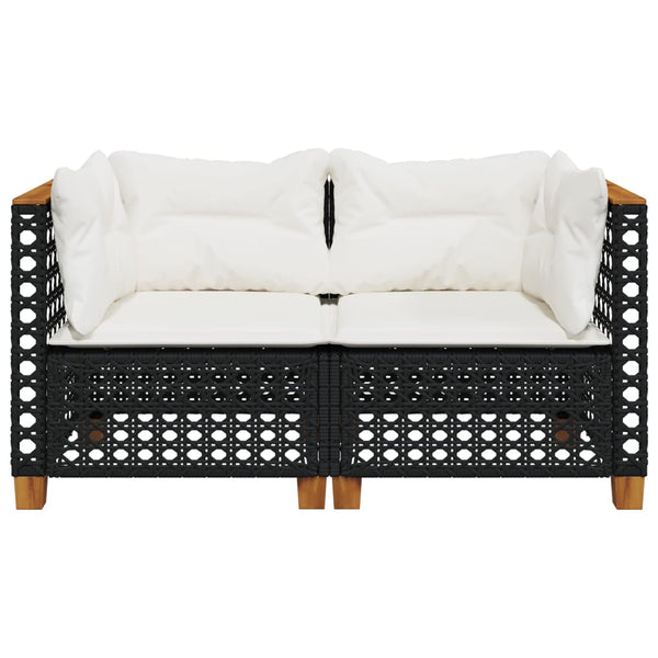 Garten Ecksofas mit Kissen, 2er Set