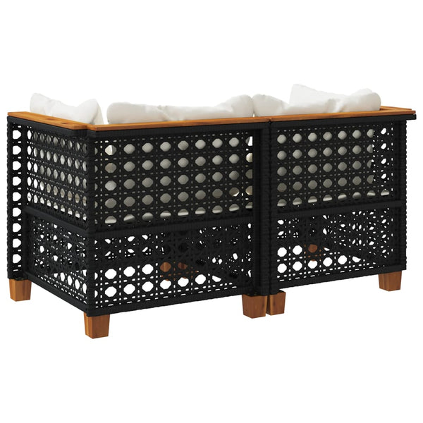 Garten Ecksofas mit Kissen, 2er Set