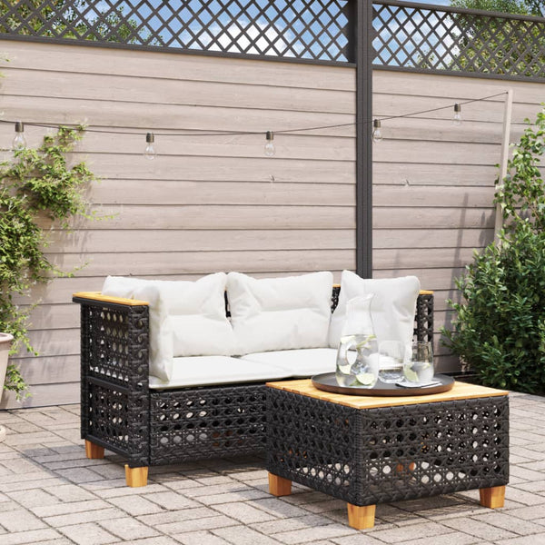 Garten Ecksofas mit Kissen, 2er Set