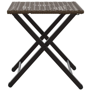 Klappbare 5-tlg. Garten Essgruppe Braun Rattan
