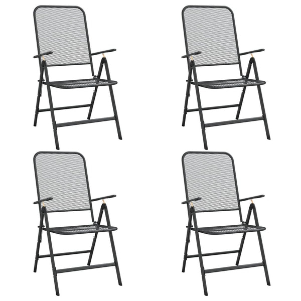 5-teilige Garten Essgruppe Anthrazit