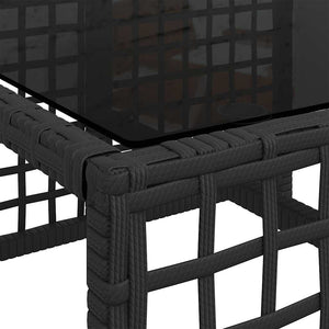 3-teiliges Ecksofa-Set für den Garten