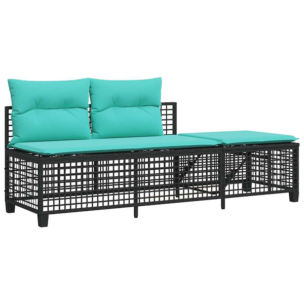 3-teiliges Ecksofa-Set für den Garten