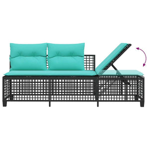 3-teiliges Ecksofa-Set für den Garten