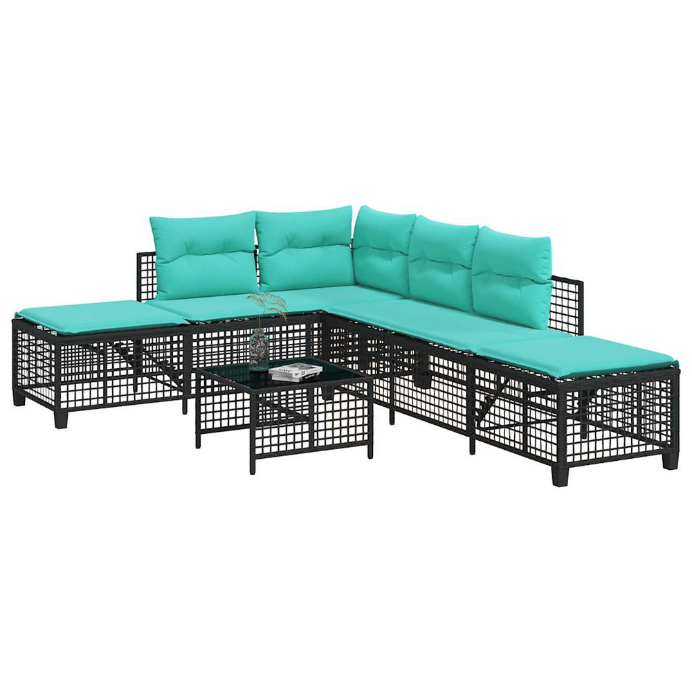 3-teiliges Ecksofa-Set für den Garten