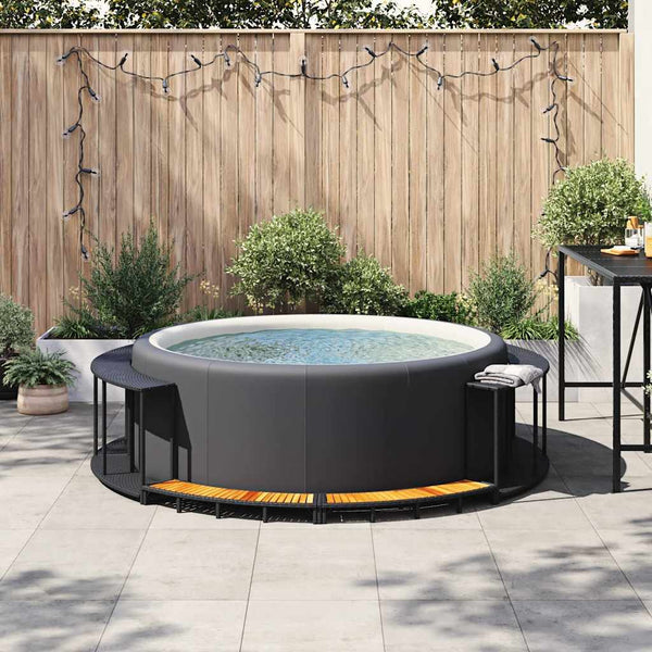 Whirlpool Umrandung mit Stauraum & Treppe