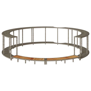 Whirlpool Umrandung mit Stauraum & Treppe Grau