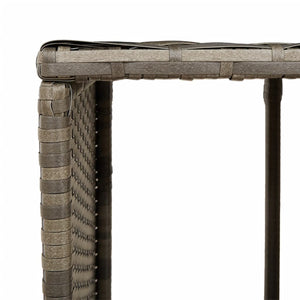 Whirlpool Regale 2er Set Grau Poly Rattan