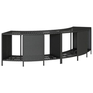 Whirlpool Regale Schwarz Poly Rattan 2er Set