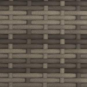 Doppel Sonnenliege mit Dach Grau Poly Rattan