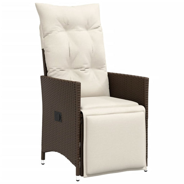 3-tlg. Bistro-Set Braun Poly Rattan