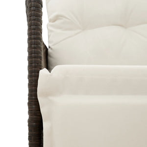 3-tlg. Bistro-Set Braun Poly Rattan