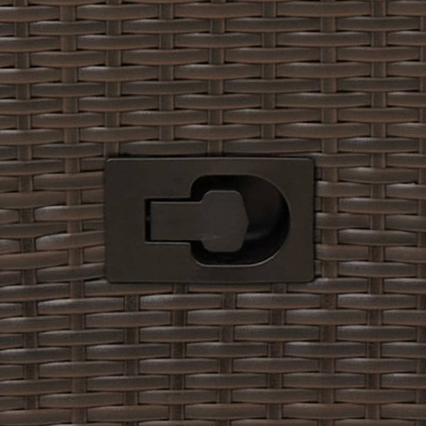 Verstellbares 2-Sitzer Gartensofa mit Tisch