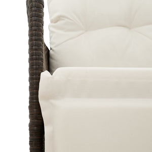 Verstellbares 2-Sitzer Gartensofa mit Tisch