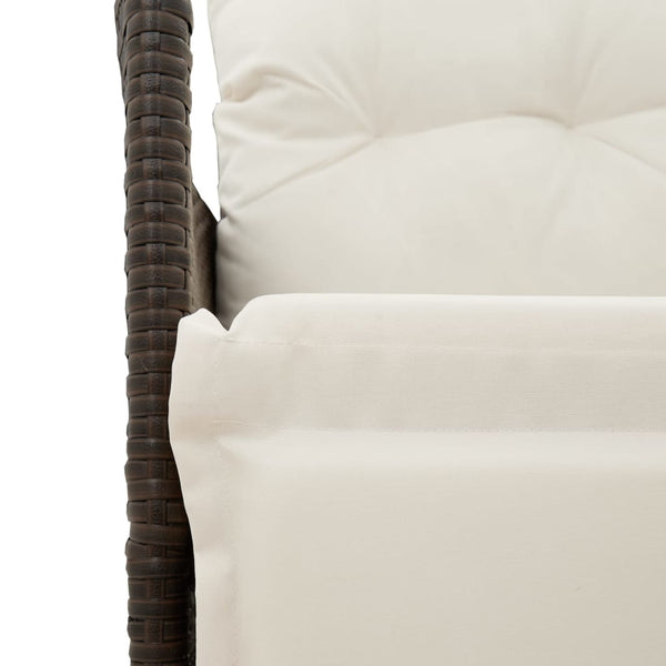 Verstellbares 2-Sitzer Gartensofa mit Tisch