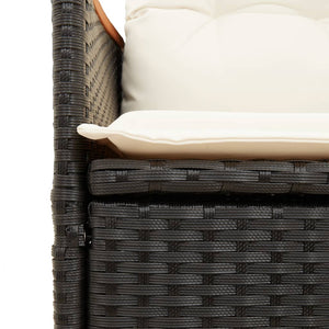 Verstellbares 2-Sitzer Gartensofa mit Tisch