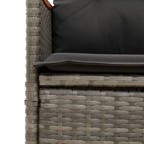 Verstellbares 2-Sitzer Gartensofa mit Tisch