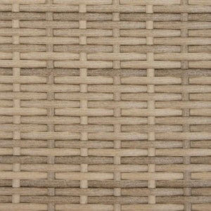 3-Sitzer Outdoor Sofa mit Dach & Hockern