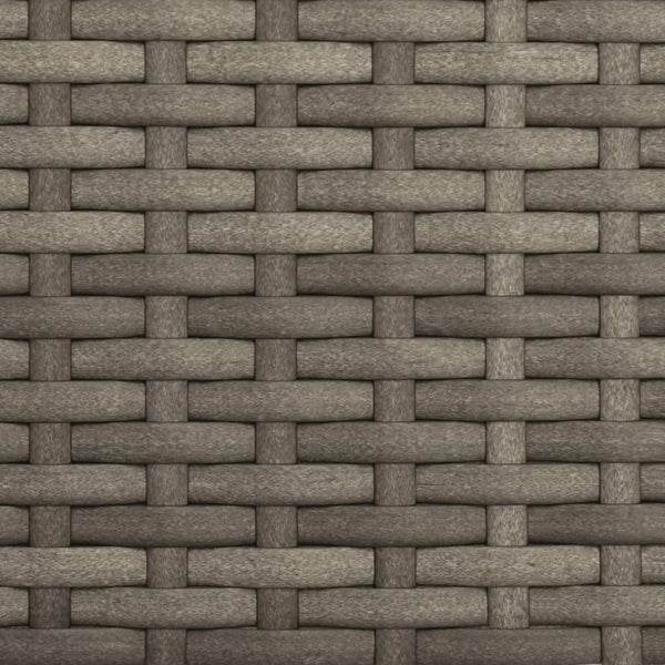 Gartensofa 3-Sitzer mit Baldachin Grau