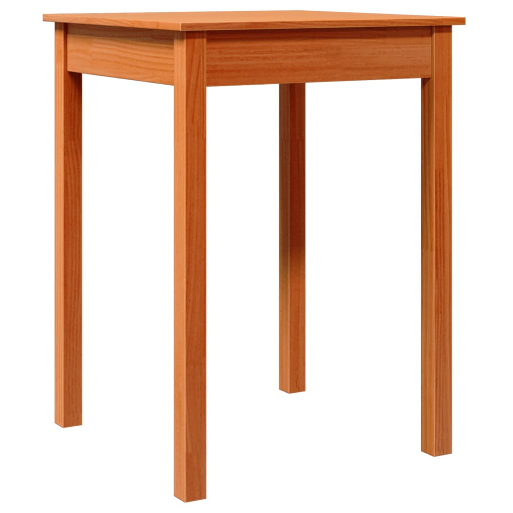 Esstisch Kiefer Massivholz Wachsbraun 55x55 cm