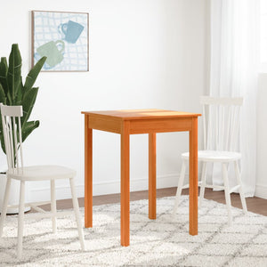 Esstisch Kiefer Massivholz Wachsbraun 55x55 cm