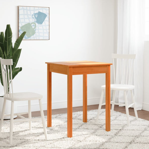 Esstisch Kiefer Massivholz Wachsbraun 55x55 cm