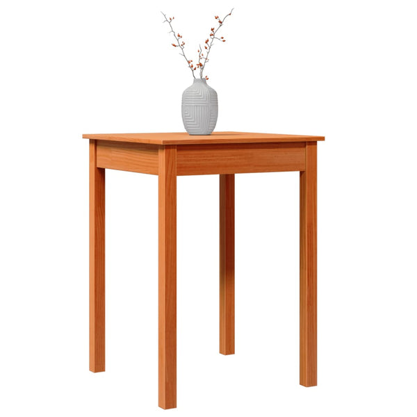 Esstisch Kiefer Massivholz Wachsbraun 55x55 cm