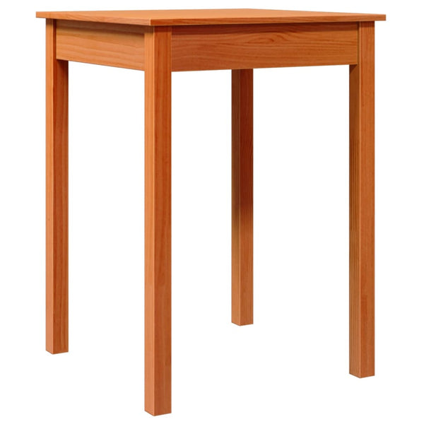 Esstisch Kiefer Massivholz Wachsbraun 55x55 cm