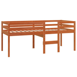 Hochbett Kiefer 90x190 cm Wachsbraun