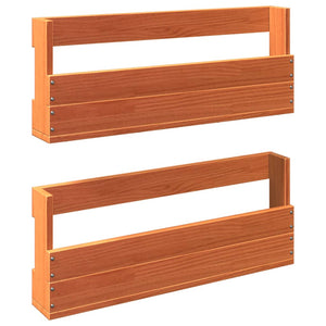 Wand Schuhregal Holz, 2er Set