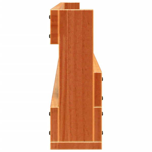 Wand Schuhregale Massivholz, 2er Set
