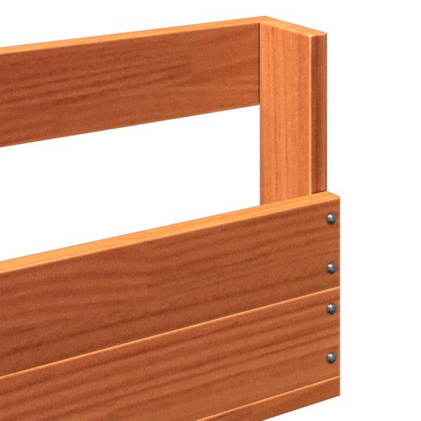 Wand Schuhregale Massivholz, 2er Set