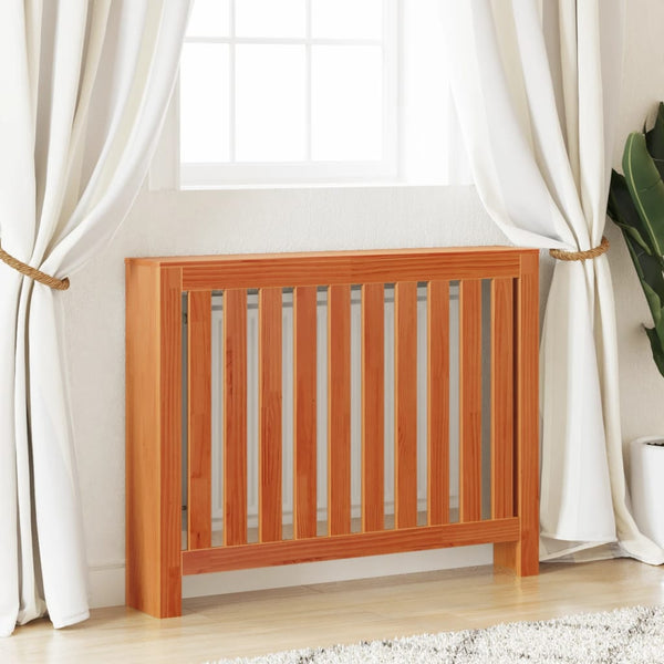 Heizkörperverkleidung Wachsbraun Massivholz 108,5cm