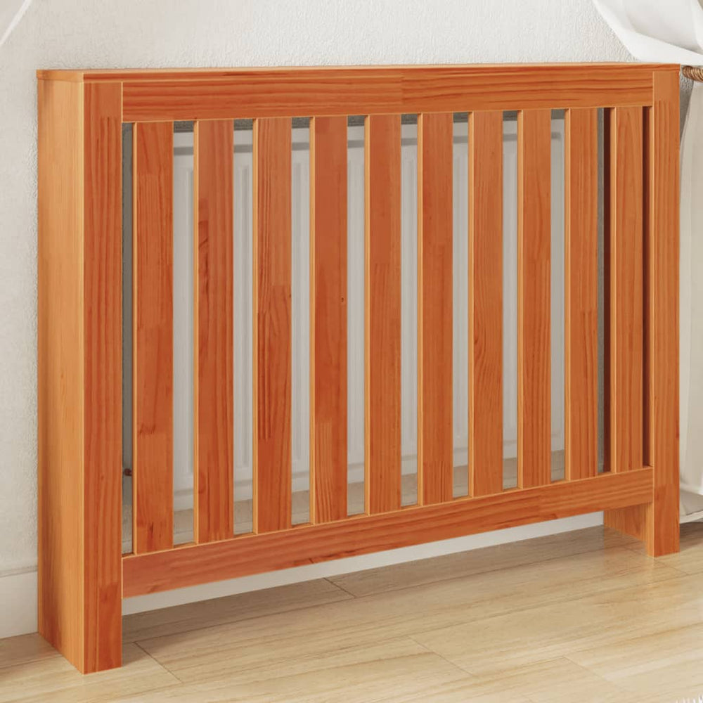 Heizkörperverkleidung Wachsbraun Massivholz 108,5cm
