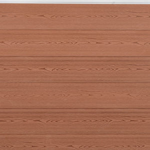 WPC Zaunelement Set Braun 180x186 cm