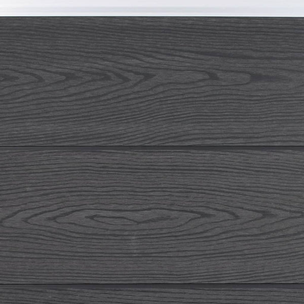 WPC Zaunelement Set Grau 180x186 cm